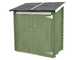 Alce Ambrogio 155x85 green - Wooden garden shed - Single-pitch roof - 155x85x165 cm