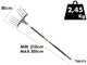 Volpi Super Bomber 185L - Battery-powered electric olive harvester - Telescopic pole 210/300cm