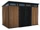 Keter Signature Venetian 11x7 - Garden shed - With double door - 340x218x226 cm