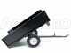 MAXI steel towed tipping trolley for lawn tractor - opening tailgates - 145x71(h 32 cm)