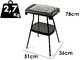 Girmi BQ22 - Electric grill with stand