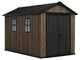 Keter Signature Walnut 7511/1175 - Garden shed - With windows - 230x350x246 cm
