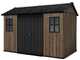 Keter Signature Walnut 7511/1175 - Garden shed - With windows - 230x350x246 cm