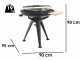 Royal Food BBQ2 Charcoal Barbecue with Double Rotating Grid -  &Oslash; 86 cm Brazier