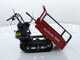 GeoTech Pro tracked power barrow GeoPorter 330E, extendable side panels, 300 kg loading capacity
