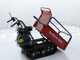 GeoTech Pro tracked power barrow GeoPorter 330E, extendable side panels, 300 kg loading capacity