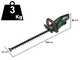 BOSCH UniversalHedgeCut 18V-55 Battery-powered Hedge Trimmer 2 x 18 V/ 2.5Ah - 55 cm Blade