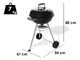 Weber Compact Kettle 47 1502054 - Charcoal barbecue - Grid diameter 47cm