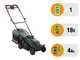 Bosch Rotak18V-34 - Battery-powered Lawn Mower - 18V/4Ah - 34 cm Cutting Width