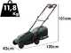 Bosch Rotak18V-34 - Battery-powered Lawn Mower - 18V/4Ah - 34 cm Cutting Width