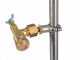 Pair of stainless steel spray booms with 4+4 brass conical nozzles