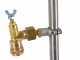 Pair of stainless steel spray booms with 4+4 brass conical nozzles