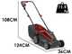 Castelgarden XE 36 - Electric Lawn Mower - 1200W - 34 cm Cutting Width