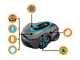 Gardena Smart SILENO Sense 600 - Robot  Lawn Mower - Management with Gardena Smart App - Without Perimeter Wire