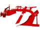 MD-05 Single Furrow Plough with Adjustable Two-bolt Attachment and Tool Bar - For 6-10HP Two-wheel Tractors
