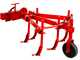 ETR-5 Adjustable 5-tine Cultivator with Adjustable Quick-release Coupling and Tool Bar - For 6-10HP Two-wheel Tractors