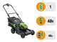 Greenworks GD48LM41II - Battery-powered Lawn Mower - 48V/4Ah - 41 cm Cutting Width