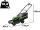 Greenworks GD48LM41II - Battery-powered Lawn Mower - 48V/4Ah - 41 cm Cutting Width