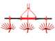 SC-T3 - Adjustable 3-tine Potato Digger - 150 cm frame - For Tractors with Three-point Hitch