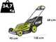 RYOBI RY18LMXSP51A-0 - 2x18V/5Ah Battery-powered Lawn Mower - 51 cm Cutting Width