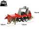 GeoTech Pro HRT-135 - Medium Series Tractor-mounted Rotary Tiller - Fixed Hitch