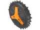 Pair of Off-Road Wheels for Worx Landroid Vision Cloud S/M 2WD Robot Lawn Mowers