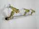 Pair of stainless steel spray booms with 5+5 brass conical nozzles with STAINLESS STEEL supports