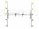 Pair of stainless steel spray booms with 5+5 brass conical nozzles with STAINLESS STEEL supports