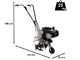 AAgri 2 Garden Tiller with 36 cm Tiller - B&amp;S 450 OHV Petrol Engine - 1 Forward Gear
