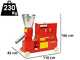 GeoTech EWPM200T - Three-phase Wood Pellet Machine - Home Production of Pellet for Heating