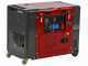 GeoTech Pro DGP8000SE-3 - 6 kW Wheeled Silenced Diesel Power Generator with AVR - DC 5.5 kW Three-phase