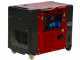 GeoTech Pro DGP8000SE - Noiseless generator diesel wheeled power generator with AVR 6 kW - DC 5.5 kW Single phase + ATS