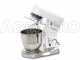 AgriEuro Premium Line FP107 - Planetary mixer - Stainless steel bowl 7,5L - Multi tool with quick hook