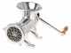 Hand crank manual meat grinder n&deg; 22 - food-safe aluminium tabletop mincer - Palumbo-Pavi