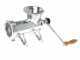 Hand crank manual meat grinder n&deg; 22 - food-safe aluminium tabletop mincer - Palumbo-Pavi
