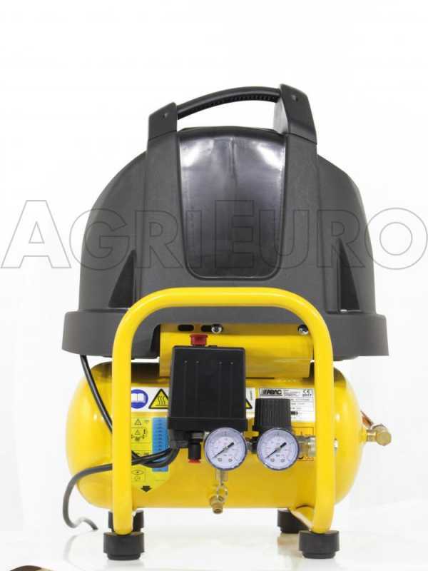 Abac Vento B15 Baseline - Portable Electric Air Compressor - 6 L Tank - 1.5 Hp Oilless Motor 