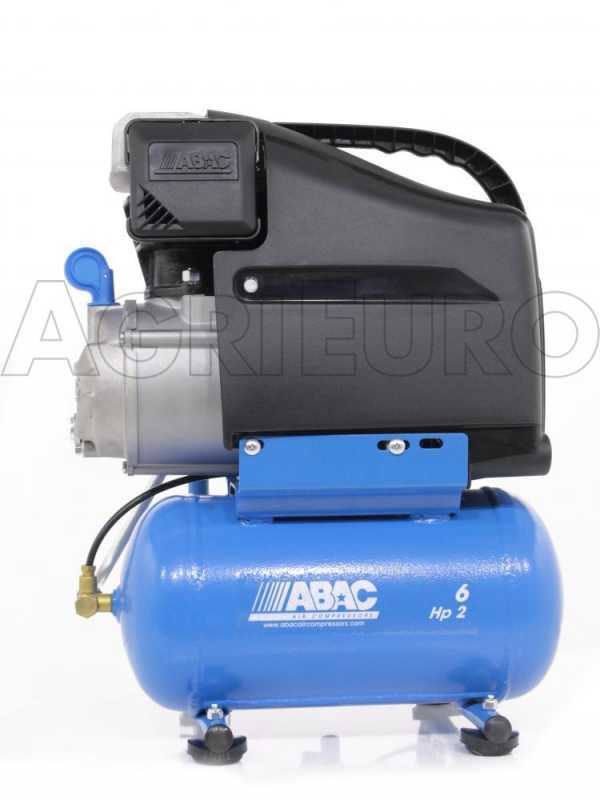 Abac Start L20 Portable Electric Air Compressor 6L Tank 2 Hp Motor compressed air