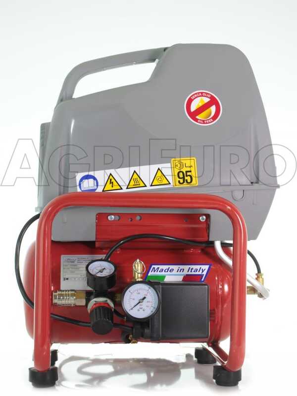 FIAC AIR 6/F-201- Single-phase, oil-less, portable electric air compressor - 1.5 HP motor - 6 lt.