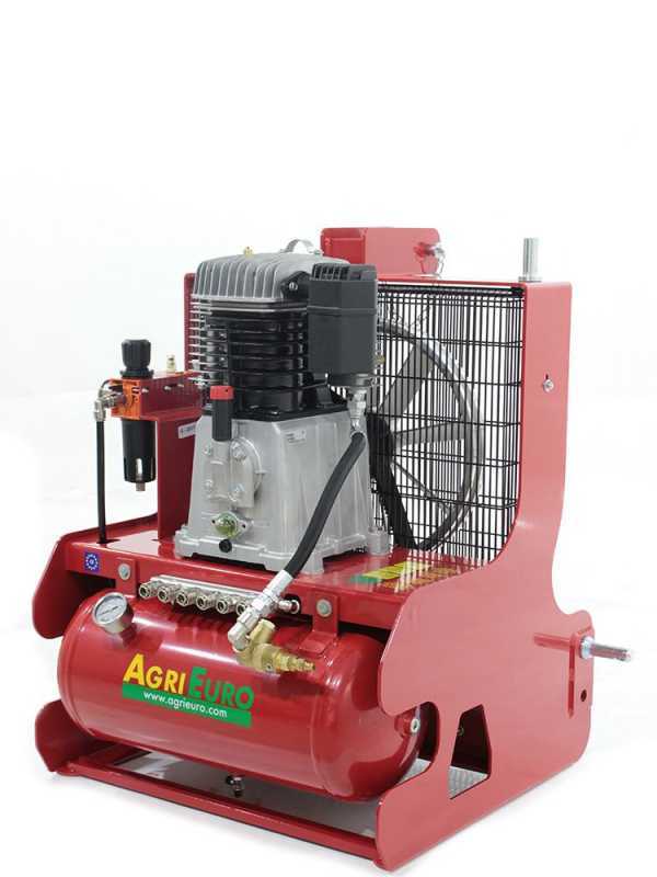 AgriEuro Tractor 900 PTO Driven Air Compressor with Three-point-hitch for Olive Harvesting and Pruning