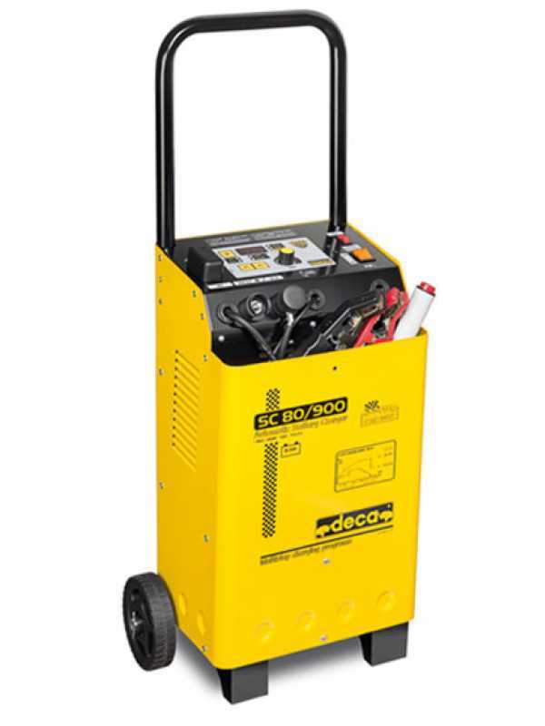 Deca SC 80/900 Battery Charger - starter 12-24V with microprocessor - single-phase - wheeled battery charger