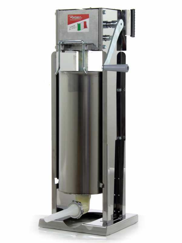 Reber 8975 V INOX - 15 Kg Vertical Sausage Stuffer - 2 Speeds with Case