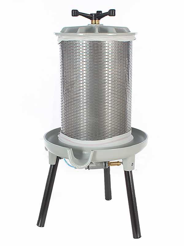 Grifo PEA40 - 40 L Pneumatic Fruit Press - Stainless Steel Tank 