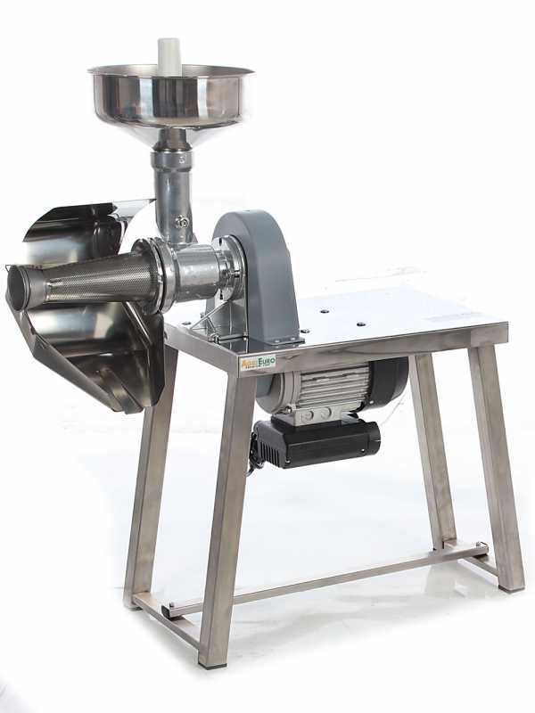 AE-SM5 INOX Electric Motor Tomato Press wth Bench - 600 W - 1 HP
