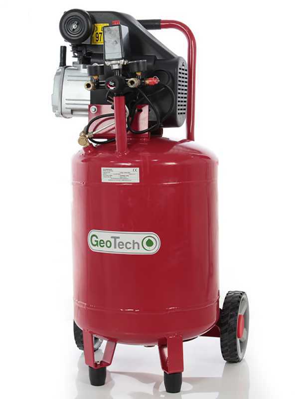GeoTech AC50V-8-20 - Portable Electric Air Compressor - 2 HP Motor - 50 L Vertical