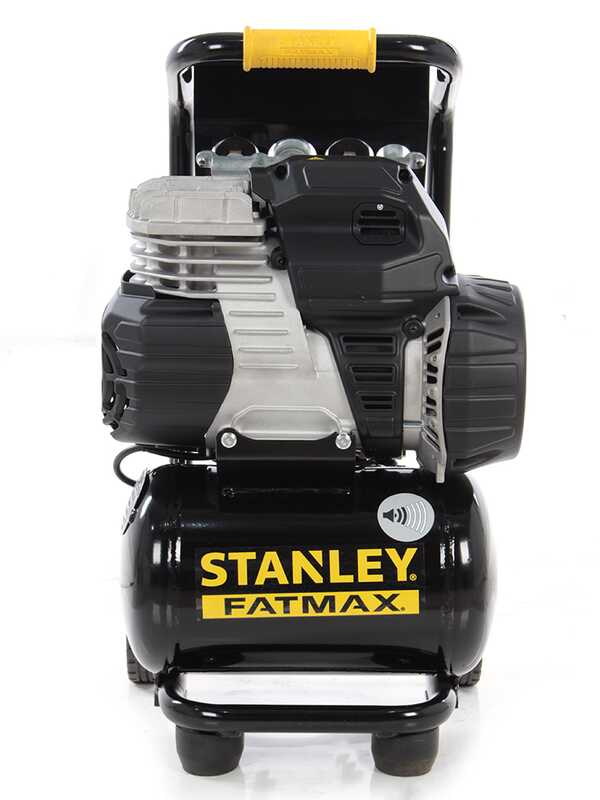 Stanley sil air 244/10 PCM - Vertical Electric Air Compressor - 1.5 Hp - 10 L Oilless - Silenced