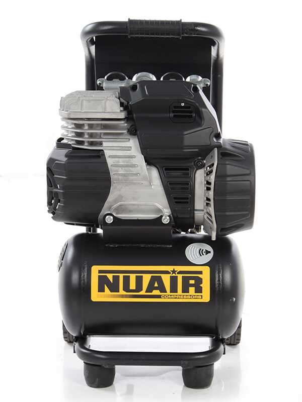 Nuair sil air 244 10 PCM Vertical Electric Air Compressor 1.5 Hp 10 L Oilless Silenced