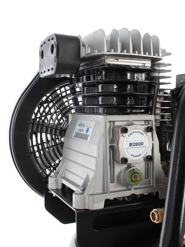 Nuair B2800B/3M/90V - Belt-driven Vertical Electric Air Compressor - 3HP Motor - 90 L