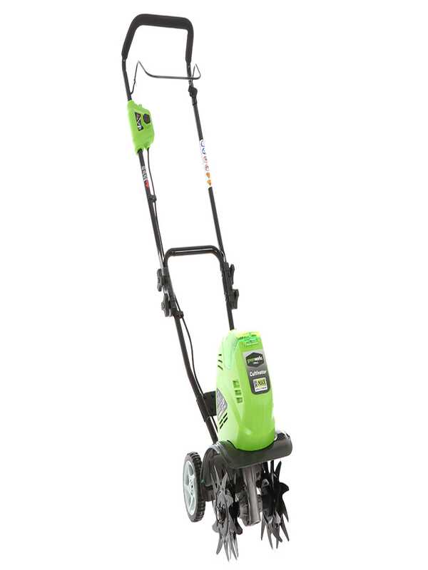 Greenworks G40TL 40 V Wheeled Electric Battery-powered GardenTiller 40 V 4 Ah Battery