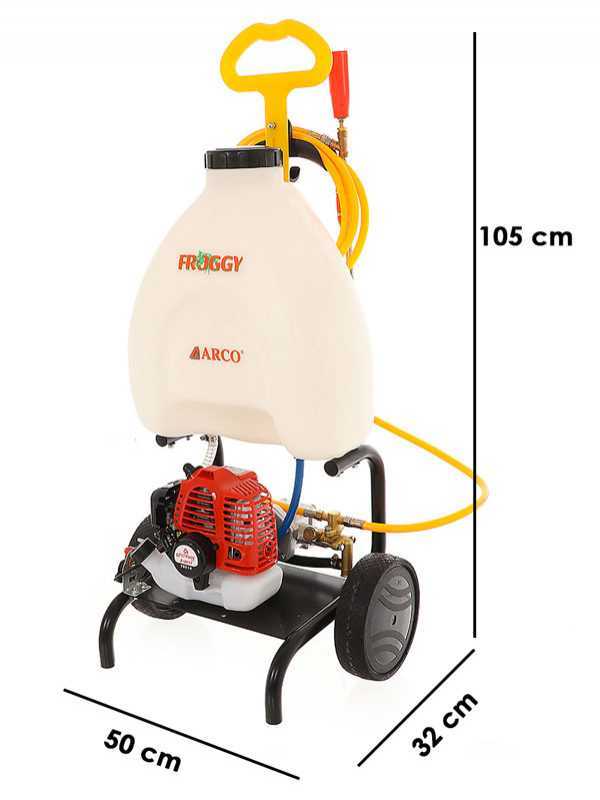 Arco Froggy Super S 25A - Petrol Sprayer Pump - on Trolley - 2-Stroke Engine 