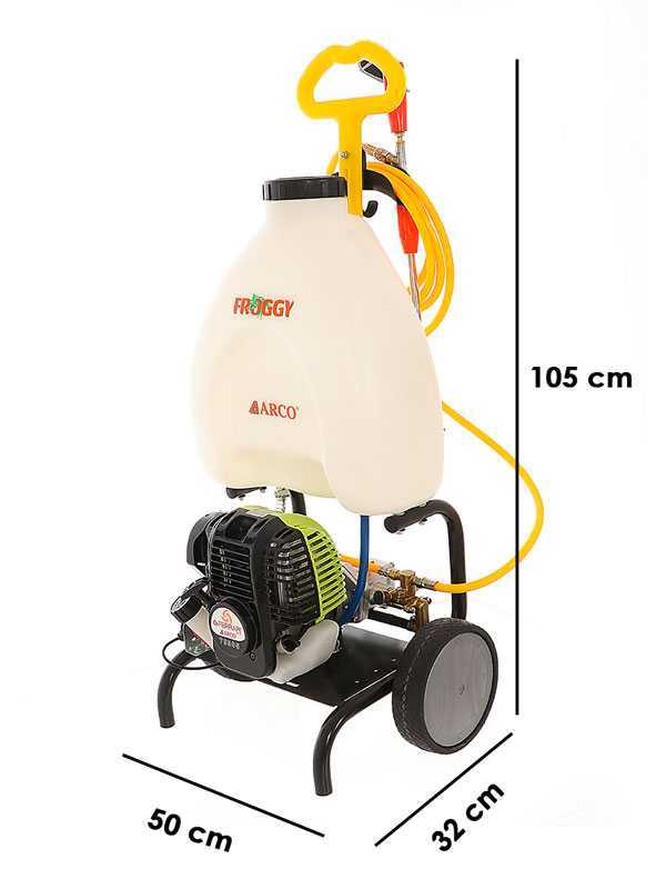 Arco Froggy Super S35 - Petrol Sprayer Pump - on Trolley - 4-stroke Engine